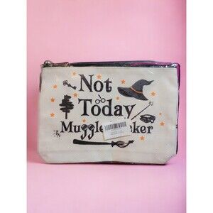 Harry Potter 'Not Today Muggle F*cker' Makeup Pouch Bag NWT